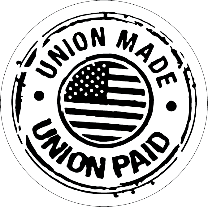 2" Vinyl Union Made Union Paid Sticker